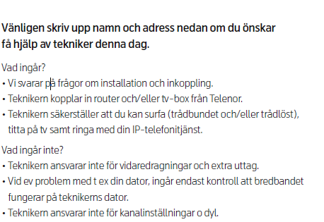 tekniker hjälp