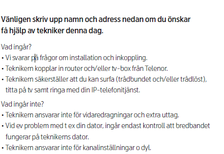 tekniker hjälp